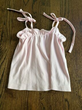 The Beaufort Bonnet Company Light Pink Tie-Shoulder Tank
